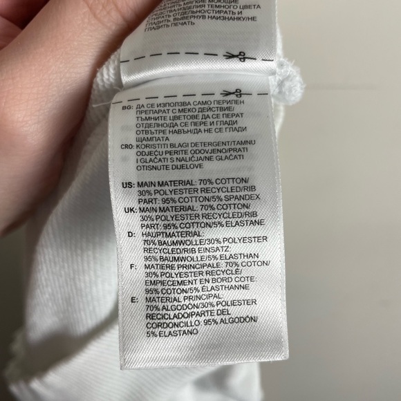 Adidas Originals Women’s Trefoil Sweatshirt White Size Small - Picture 6 of 7